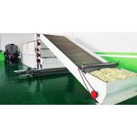 蒜片烘干機  百信廠家高規(guī)格大型網(wǎng)帶式連續(xù)蒜片干燥設(shè)備