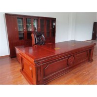 香河家具城悅博辦公家具廠家直銷實(shí)木環(huán)?？偛米擂k公桌大班臺(tái)